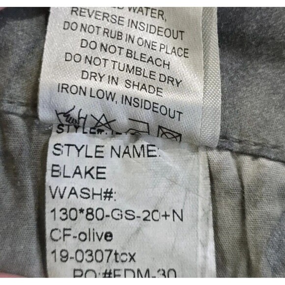 Bianco Blake Boyfriend Jeans Womens Size 30 Olive Green Skinny Jeans - Picture 11 of 13